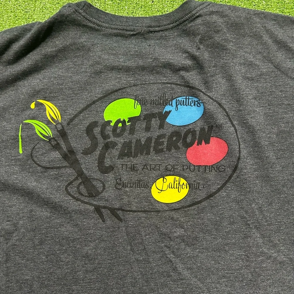 SCOTTY CAMERON CIRCLE T RETRO PALETTE LONG SLEEVE SHIRT L Charcoal - Picture 7 of 7